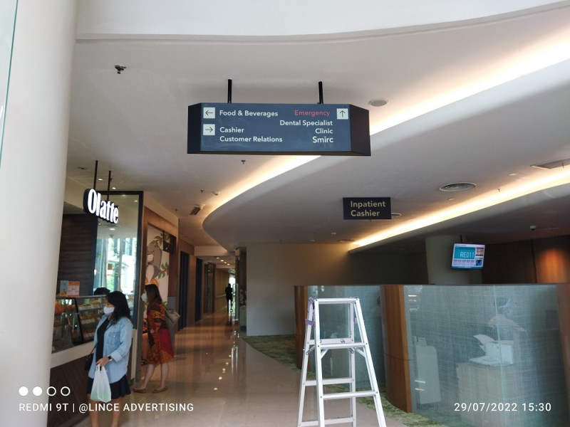 Hanging Directional Sign