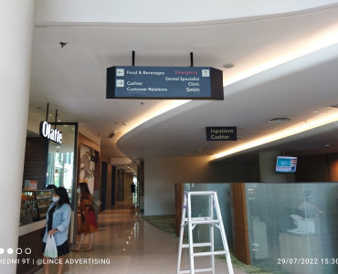Hanging Directional Sign